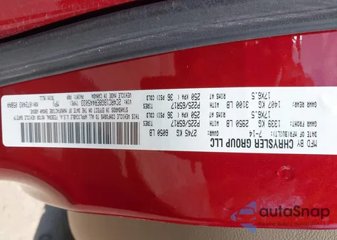 2014 Chrysler Town & Country Touring из США, поврежденный, VIN 2C4RC1BG8ER445033